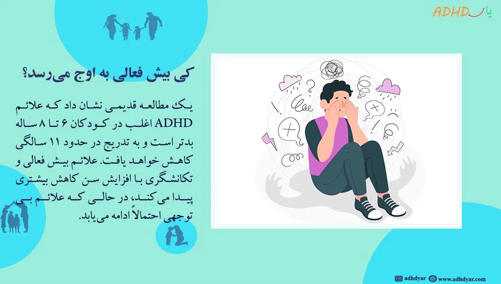 بیش فعالی تا کی ادامه دارد؟ درصد تغییرات adhd با افزایش سن چگونه است؟
