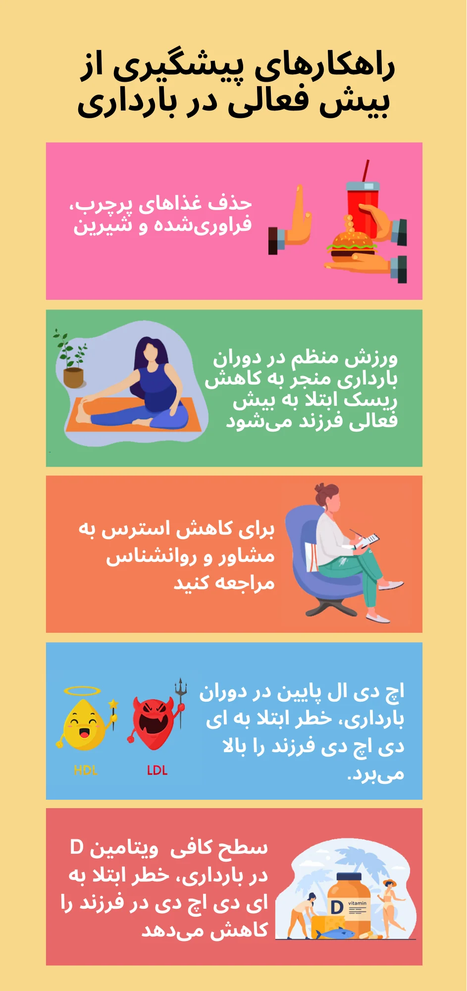 برای پیشگری از ابتلا فرزند به بیش فعالی، در دوران بارداری چه کار کنیم؟