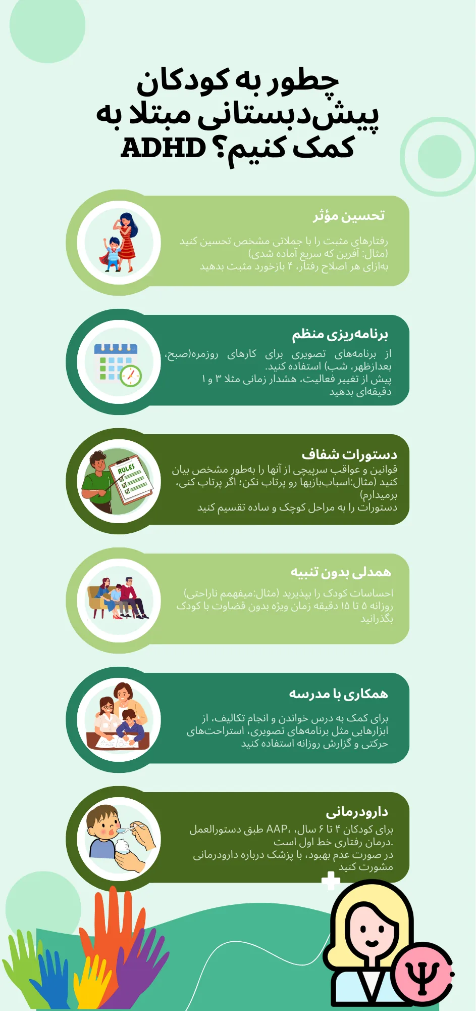 چطور نشانه های بیش فعالی در کودکان پیش دبستانی را کم کنیم؟